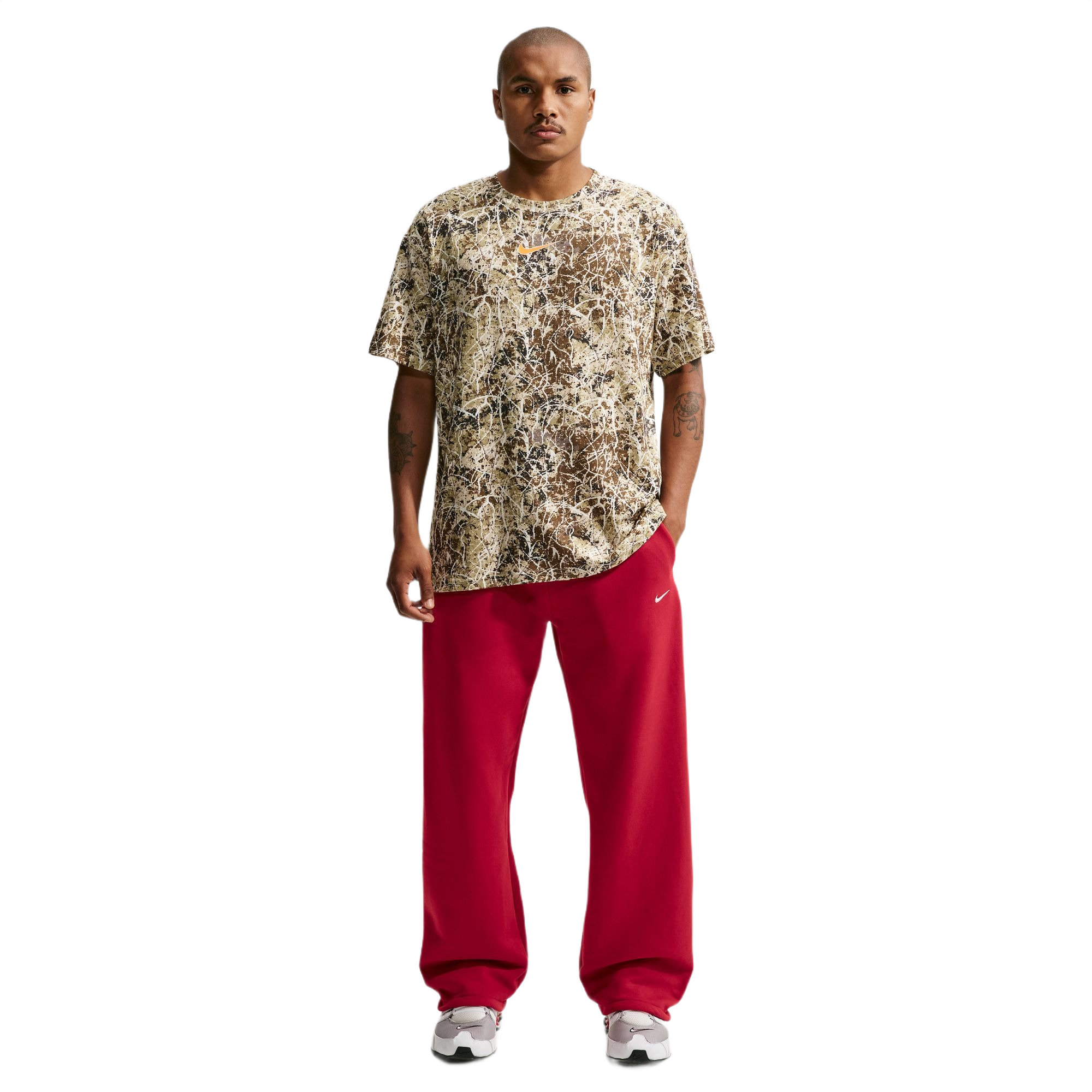 Nike Men's Solo Swoosh Bungee Pants - Red - RED